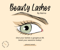 Beauty Lashes Facebook Post Design
