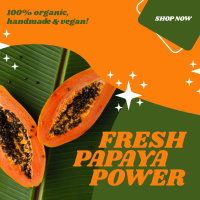 Fresh Papaya Power Instagram post Image Preview