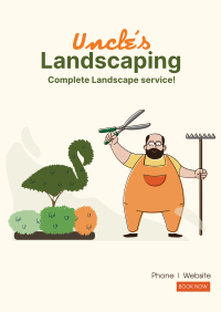 Uncle's Landscaping Poster Design