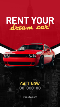 Dream Car Rental Facebook Story Design