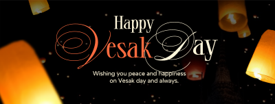 Lantern Vesak Day Facebook cover Image Preview