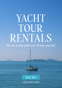 Relaxing Yacht Rentals Poster Image Preview