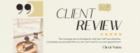 Spa Client Review Facebook Cover Design