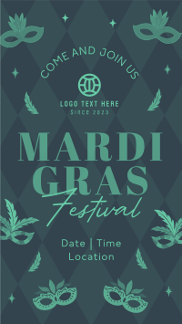 Mardi Gras Festival Instagram story Image Preview