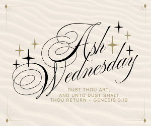 Simple Elegant Ash Wednesday Facebook post Image Preview