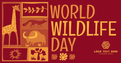 Paper Cutout World Wildlife Day Facebook ad Image Preview