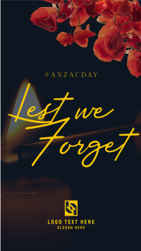 Red Poppies Anzac Day Facebook Story Design