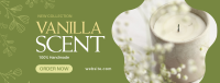 Vanilla Candle Scent Facebook Cover Design