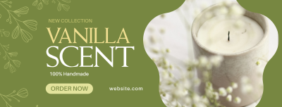 Vanilla Candle Scent Facebook cover Image Preview