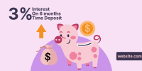 Piggy Time Deposit Twitter post Image Preview