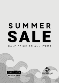 Summer Waves Sale Poster Image Preview