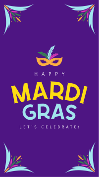 Festive Mardi Gras Instagram Story Design