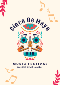 Cinco De Mayo Music Fest Flyer Design