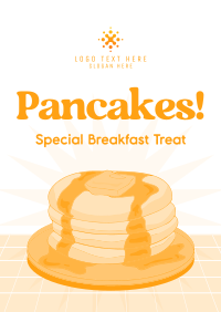 Retro Pancake Breakfast Poster Design