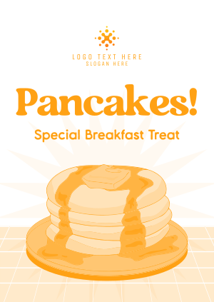 Retro Pancake Breakfast Poster Image Preview