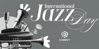 Modern International Jazz Day Twitter Post Design