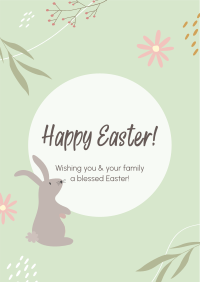 Happy Easter Spring Poster Image Preview