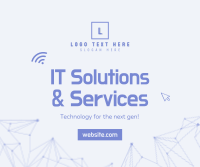 IT Solutions Facebook Post Design