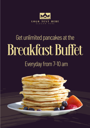 Minimalist Pancake  Flyer Image Preview