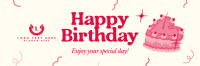 Y2K Birthday Greeting Twitter Header Design