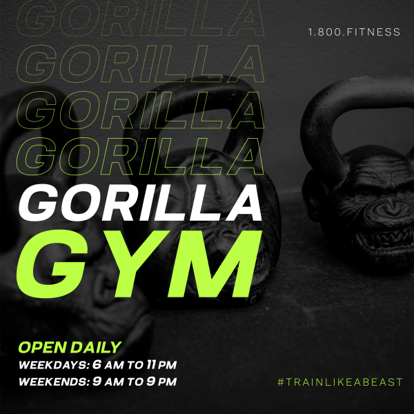 Gorilla Gym Instagram Post Design Image Preview