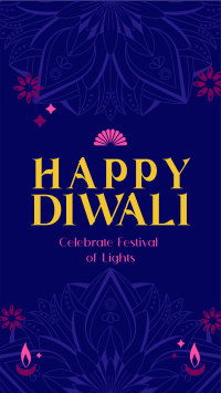 Happy Diwali Greeting Facebook story Image Preview