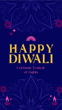 Happy Diwali Greeting Facebook Story Image Preview