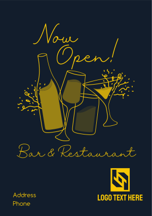Bar & Restaurant Flyer Image Preview