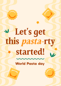 World Pasta Greeting Poster Preview