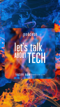 Glass Effect Tech Podcast Instagram reel Image Preview