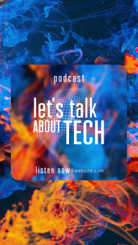 Glass Effect Tech Podcast Instagram Reel Image Preview