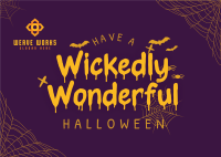 Spooky Halloween Quotes Postcard Image Preview