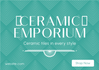 Ceramic Emporium Postcard Image Preview
