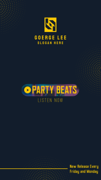 Party Music Instagram Story Design