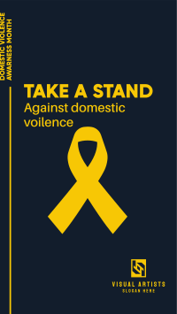 Take A Stand Against Violence Instagram Story Design