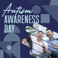 Autism Awareness Shapes Instagram Post Image Preview