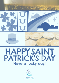 Rustic St. Patrick's Day Greeting Poster Design