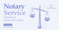 Professional Notary Services Facebook Ad Design