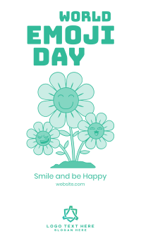 Sunflower Emoji Facebook Story Design