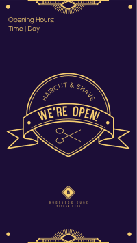 Newly Open Barbershop Facebook story Image Preview