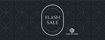 Anniversary Flash Sale Facebook cover Image Preview