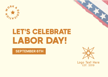 Celebrate Labor Day Postcard