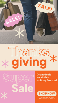 Super Sale this Thanksgiving TikTok video Image Preview