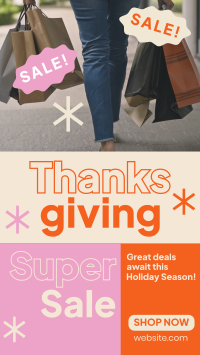 Super Sale this Thanksgiving TikTok Video Image Preview