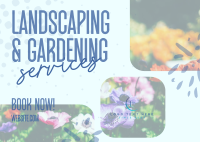 Landscaping & Gardening Postcard Design