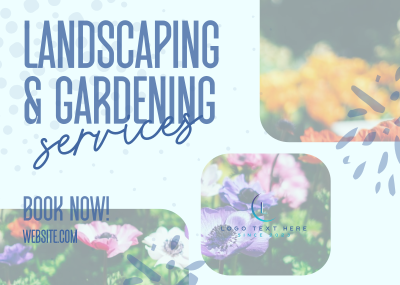 Landscaping & Gardening Postcard Image Preview