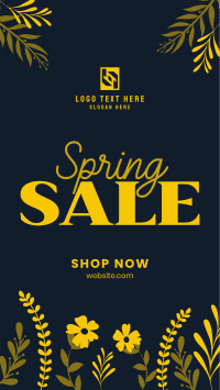 Floral Spring Sale Video Image Preview