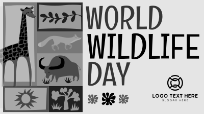 Paper Cutout World Wildlife Day Facebook event cover Image Preview