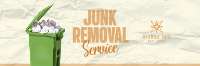 Junk Removal Service Twitter header (cover) Image Preview