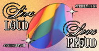 Retro Pride Month Facebook Ad Design
